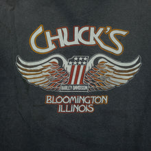 Load image into Gallery viewer, Vintage Harley Davidson #1 American By Birth Rider By Choice Eagle Flag T Shirt 80s 90s Black