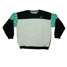 Load image into Gallery viewer, Vintage NEW YORK'S LOTTERY Lemar & Dauley Andre Agassi Tennis Color Block Sweatshirt 80s 90s Multicolor