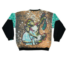Load image into Gallery viewer, Vintage NEW YORK'S LOTTERY Lemar & Dauley Andre Agassi Tennis Color Block Sweatshirt 80s 90s Multicolor