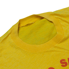 Load image into Gallery viewer, Vintage Who Shot Bobby Knight T Shirt 80s Yellow
