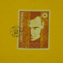 Load image into Gallery viewer, Vintage NIKE Lance Armstrong 2000 T Shirt 2000s Yellow L