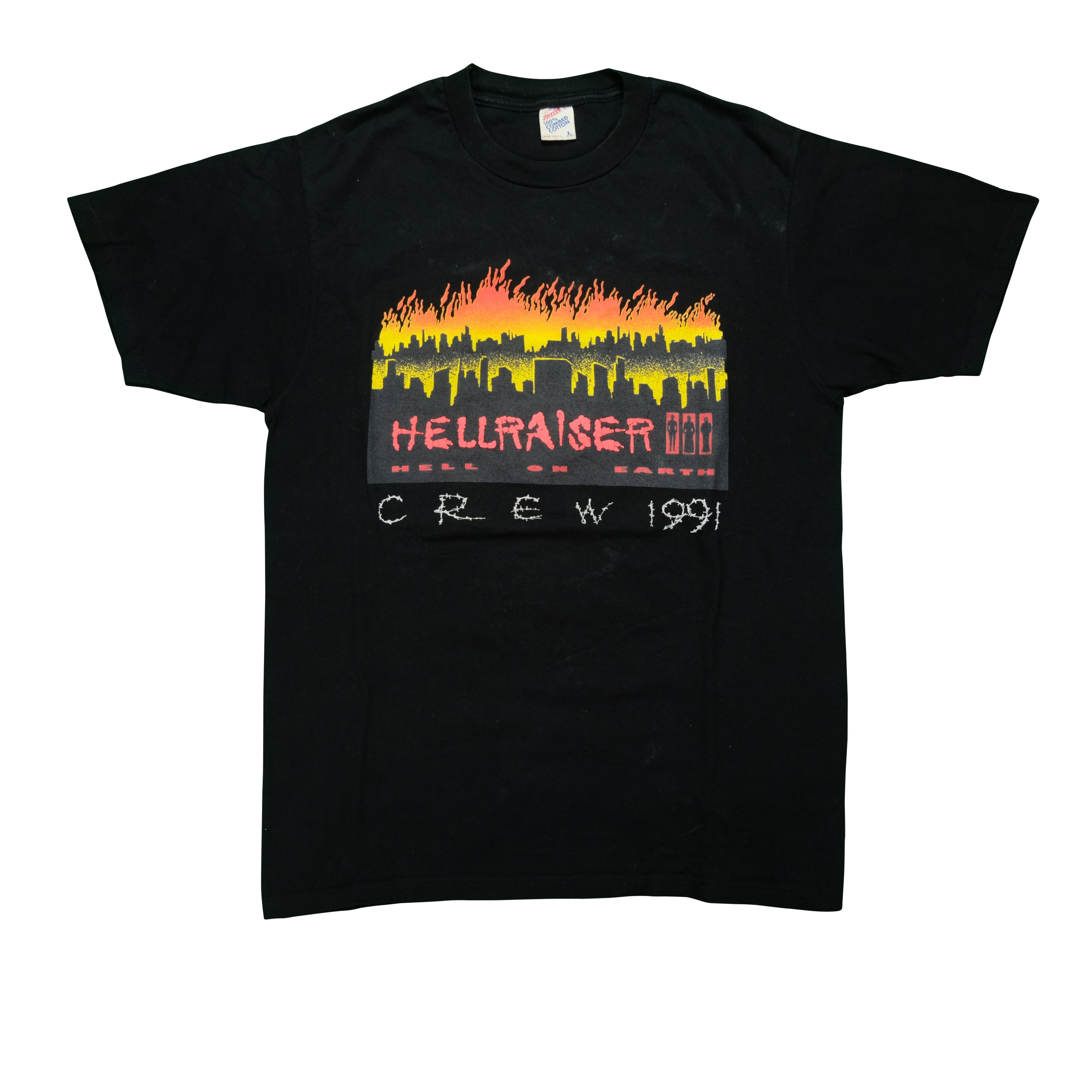 Vintage Hellraiser III Hell on Earth 1991 Film Crew T Shirt 90s