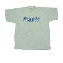 Load image into Gallery viewer, Vintage SCREEN STARS Microsoft Windows 95 T Shirt 90s White XL