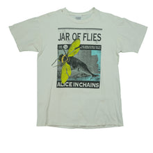 Load image into Gallery viewer, Vintage NICE MAN Alice in Chains Jar of Flies 1994 Tour T Shirt 90s White L