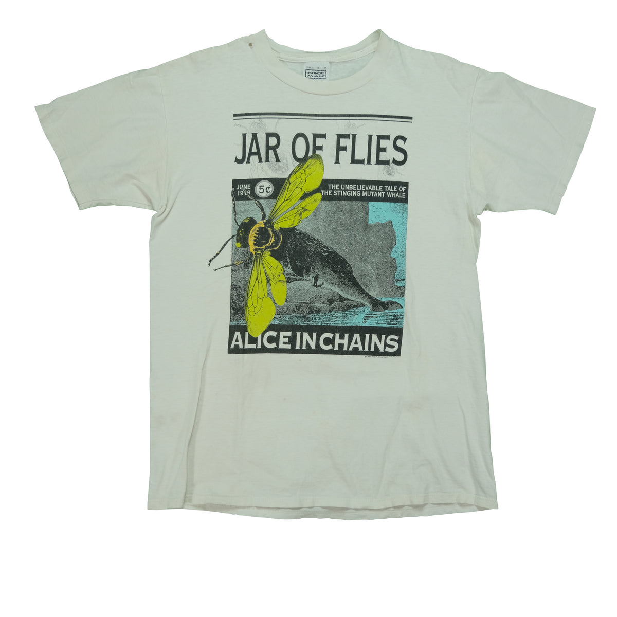Vintage NICE MAN Alice in Chains Jar of Flies 1994 Tour T Shirt
