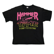 Load image into Gallery viewer, Vintage MC Hammer Time U Can&#39;t Touch This T Shirt 80s 90s Black M
