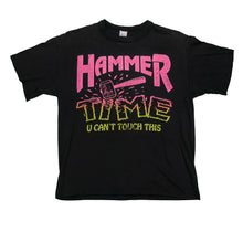 Load image into Gallery viewer, Vintage MC Hammer Time U Can't Touch This T Shirt 80s 90s Black M