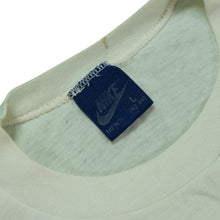Load image into Gallery viewer, Vintage NIKE Terra Trainer Shoe Promo Swoosh T Shirt 80s White L
