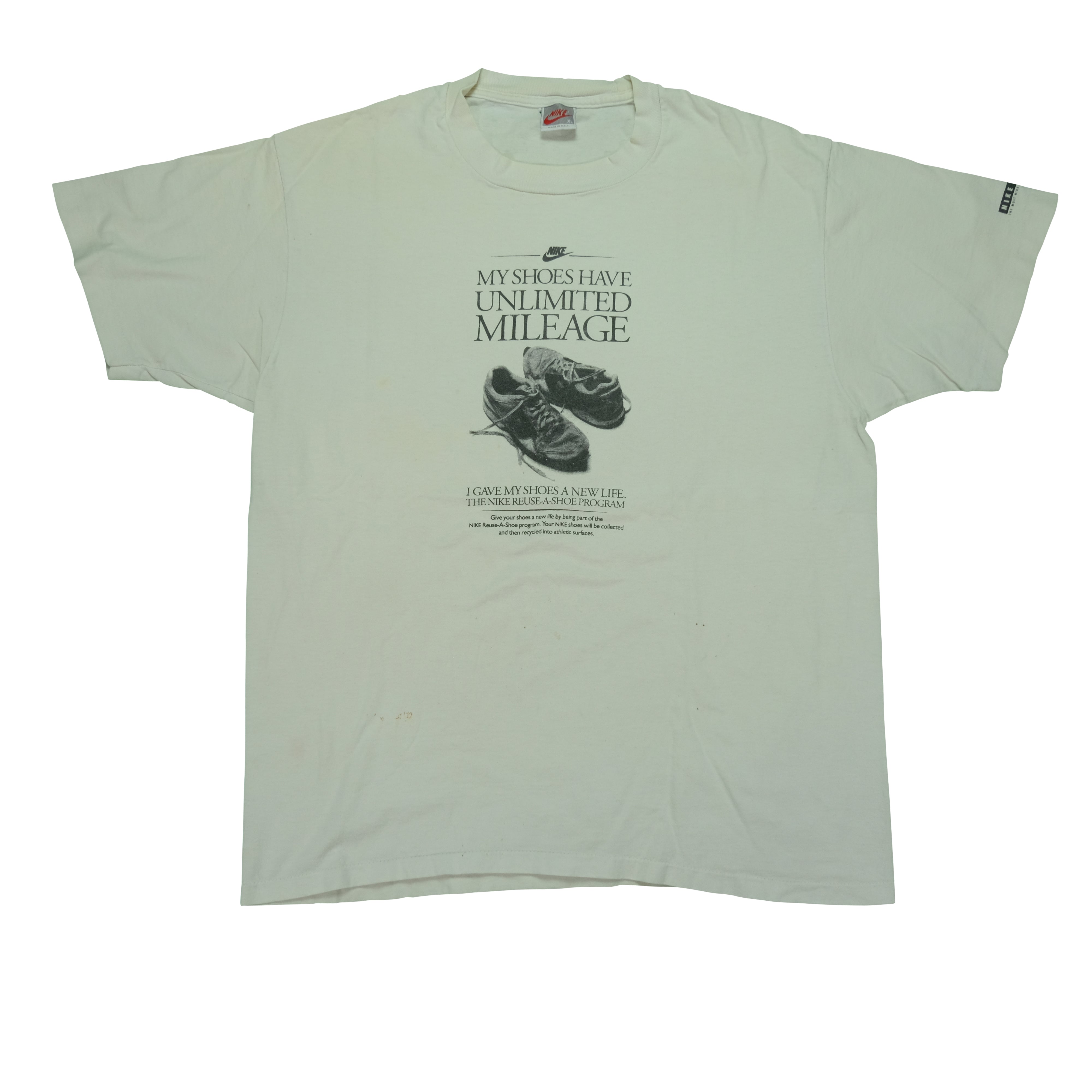 Vintage NIKE Town My Shoes Have Unlimited Mileage Reuse-A