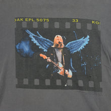 Load image into Gallery viewer, Vintage Kurt Cobain The End of Music 1999 T Shirt 90s Nirvana Gray
