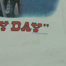 Load image into Gallery viewer, Vintage Iron Maiden Stranger in a Strange Land Make My Day 1987 Tour Raglan T Shirt 80s White Black