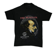 Load image into Gallery viewer, Vintage Batman Return The Penguin 1992 Film Promo T Shirt 90s Black Youth
