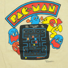 Load image into Gallery viewer, Vintage SCREEN STARS Pac-Man Arcade Video Game Promo T Shirt 80s Beige L