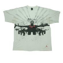 Load image into Gallery viewer, Vintage AIR JORDAN Michael Wings T Shirt 2000s White XL
