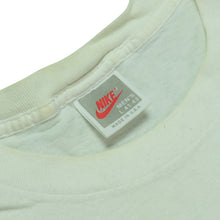 Load image into Gallery viewer, Vintage NIKE Memphis 'Where is My Severance Package?' Spell Out Swoosh T Shirt 80s 90s White L