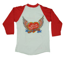 Load image into Gallery viewer, Vintage Rick James Stone City Band Throwin' Down 1982 Tour Raglan T Shirt 80s White Red M