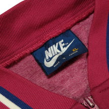 Load image into Gallery viewer, Vintage NIKE Spell Out Swoosh Striped Full Zip Track Jacket 80s Red XL