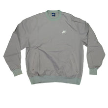 Load image into Gallery viewer, Vintage NIKE Spell Out Swoosh Swoosh Pullover Jacket 80s Gray XL