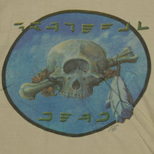 Load image into Gallery viewer, Vintage Grateful Dead Kelly Mouse Studios 1977 Skull Art T Shirt 70s Beige