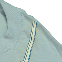 Load image into Gallery viewer, Vintage NIKE Softball Cleat Shoe Over The Shoulder Spell Out Swoosh T Shirt 80s Blue L