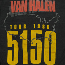 Load image into Gallery viewer, Vintage Van Halen 5150 1986 Tour T Shirt 80s Black
