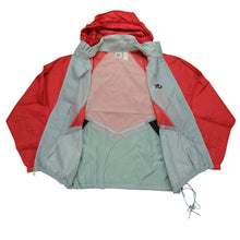 Load image into Gallery viewer, Vintage NIKE Spell Out Swoosh Color Block Full Zip Windbreaker Jacket 80s 90s Gray Red Black L
