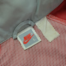 Load image into Gallery viewer, Vintage NIKE Spell Out Swoosh Color Block Full Zip Windbreaker Jacket 80s 90s Gray Red Black L