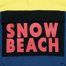 Load image into Gallery viewer, Vintage POLO RALPH LAUREN Limited Edition Snow Beach Spell Out Collared Sweatshirt 2010s Stadium Navy Yellow W/ Tags M
