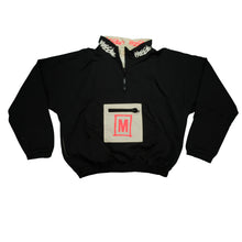 Load image into Gallery viewer, Vintage MOSSIMO Spell Out 1/4 Zip Pullover Jacket 90s Black XL