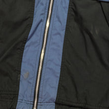 Load image into Gallery viewer, Vintage AIR BY NIKE Spell Out Swoosh Striped Color Block Windbreaker Jacket 90s Blue Black Red M