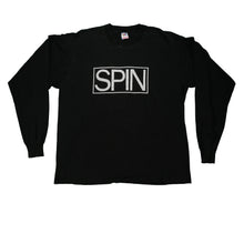 Load image into Gallery viewer, Vintage Spin Magazine Long Sleeve T Shirt 90s Black XL