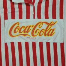 Load image into Gallery viewer, Vintage COCA-COLA Spell Out Striped Rugby Shirt OSFA