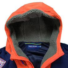 Load image into Gallery viewer, Vintage POLO SPORT Ralph Lauren PRL Fishing Guide Patches Spell Out Color Block Hooded Jacket XL