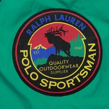 Load image into Gallery viewer, Vintage POLO SPORT Ralph Lauren PRL Fishing Guide Patches Spell Out Color Block Hooded Jacket XL
