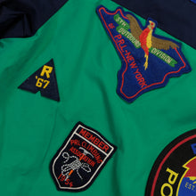 Load image into Gallery viewer, Vintage POLO SPORT Ralph Lauren PRL Fishing Guide Patches Spell Out Color Block Hooded Jacket XL