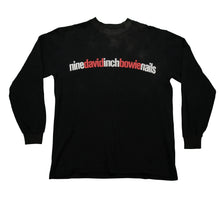 Load image into Gallery viewer, Vintage BROCKUM Nine Inch Nails x David Bowie Tour Long Sleeve Thermal T Shirt L