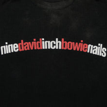 Load image into Gallery viewer, Vintage BROCKUM Nine Inch Nails x David Bowie Tour Long Sleeve Thermal T Shirt L