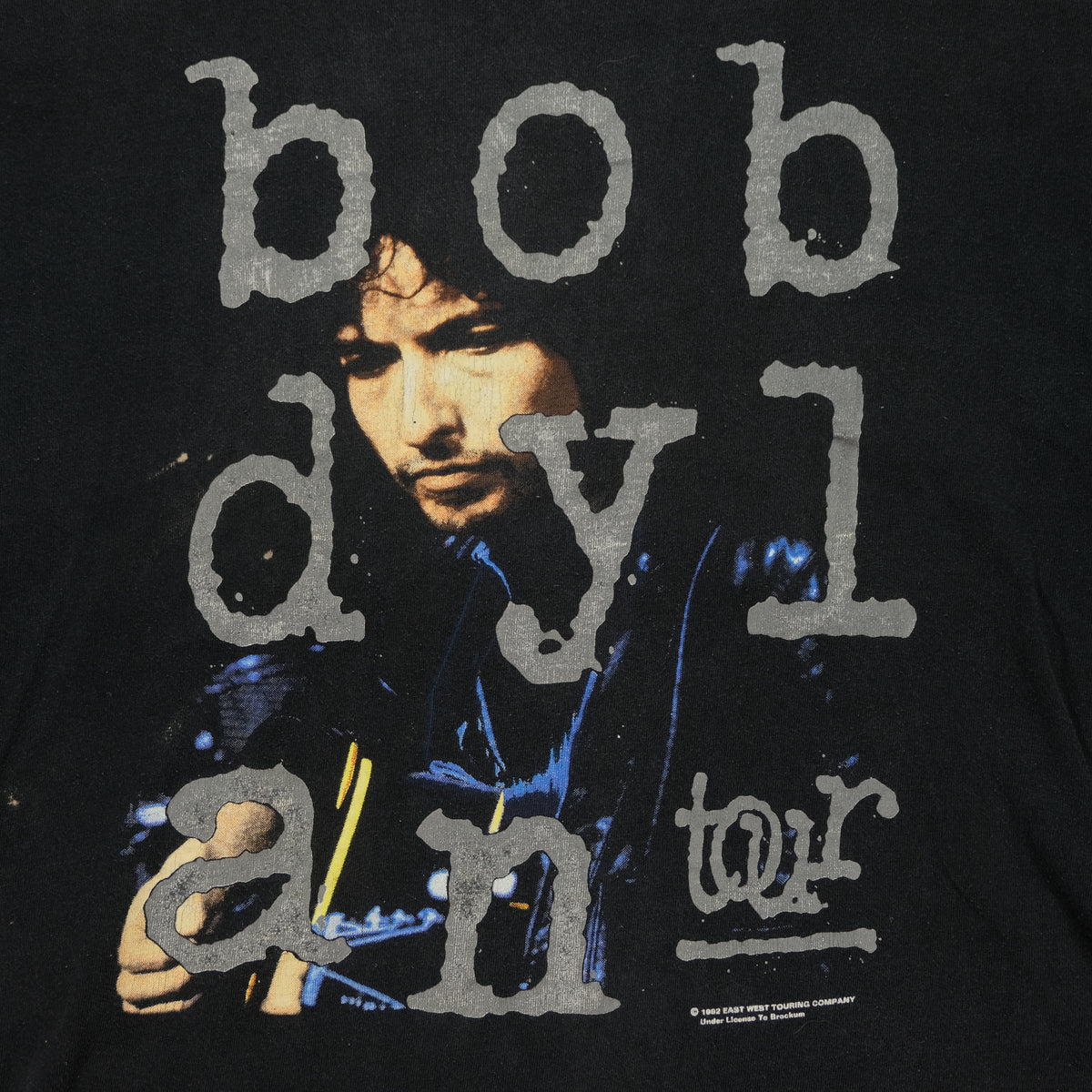 90’S Bob Dylan Tour TシャツUSA製 1992年コピーライト Vintage 1992 Bob Dylan Bob Dylan Tour Portrait Rock Tee on Brockum