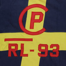 Load image into Gallery viewer, Vintage POLO RALPH LAUREN US-POLO RL-93 Flag 1993 Long Sleeve Rugby Shirt 90s Stadium Navy Yellow L