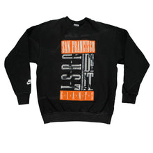 Load image into Gallery viewer, Vintage NIKE San Francisco Giants Just Do It Spell Out Swoosh Pullover Sweatshirt 80s 90s Black M