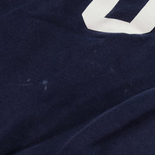 Load image into Gallery viewer, Vintage POLO RALPH LAUREN Spell Out USA Flag Packable Hooded Sweatshirt 90s Navy Blue M