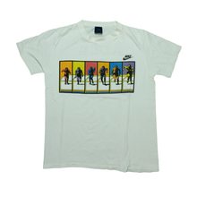 Load image into Gallery viewer, Vintage NIKE South & ADCA Running Spell Out Swoosh T Shirt 80s White L