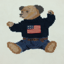 Load image into Gallery viewer, Polo Ralph Lauren Sitting USA Flag Bear Sweater - Reset Web Store