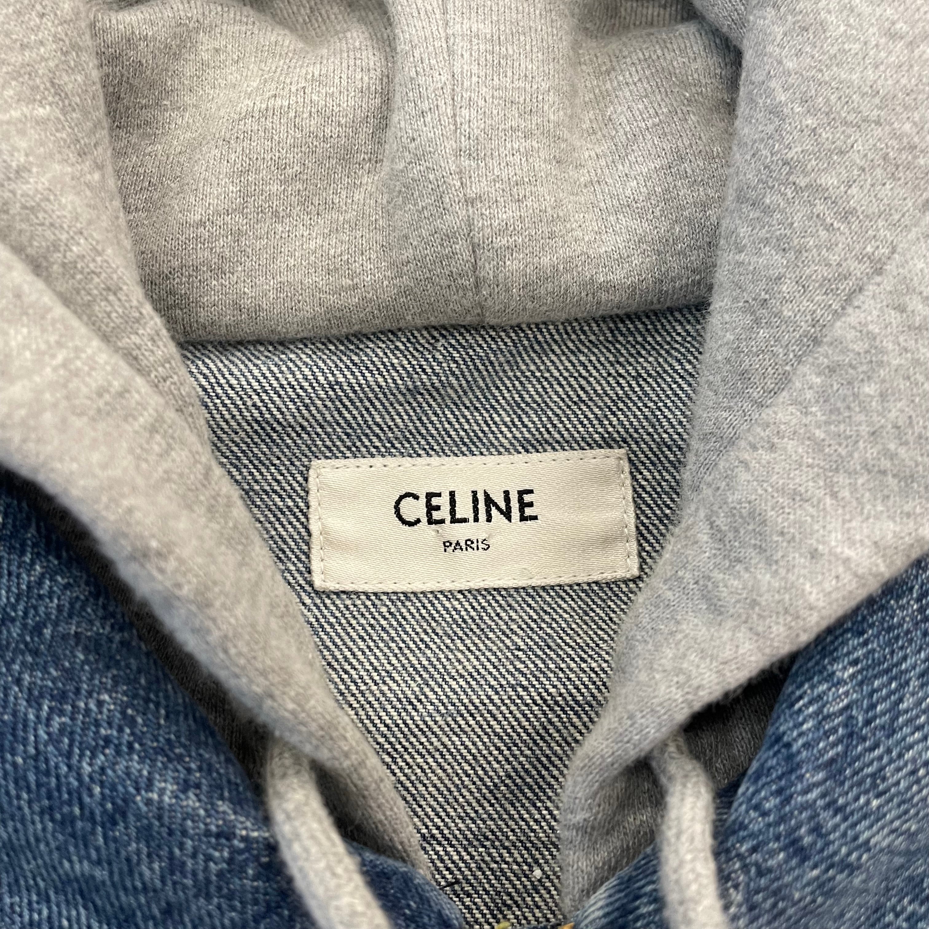 Celine Hoodie Lined Jean Jacket International Blue Denim – Reset 
