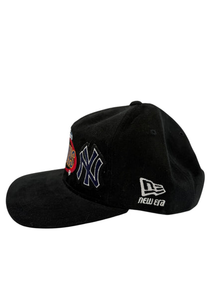 Vintage NEW ERA New York Yankees 1998 World Series Champions Snapback Hat 90s Black