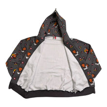 Load image into Gallery viewer, A Bathing Ape Baby Milo Junk Food All Over Print Full Zip Hoodie Grey Size Large
