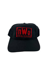 Load image into Gallery viewer, Vintage nWo New World Order Wrestling Snapback Hat 90s Black
