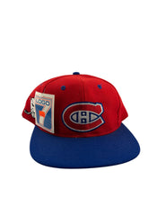 Load image into Gallery viewer, Vintage LOGO 7 Montreal Canadiens Habs Snapback Hat 90s Red Blue NWT

