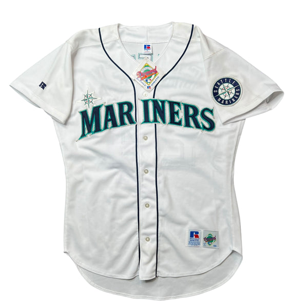 Vintage RUSSELL ATHLETIC Ken Griffey Jr. Seattle Mariners Authentic Diamond Collection Baseball Jersey 90s White NWT 44