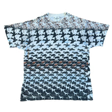 Load image into Gallery viewer, Vintage ANDAZIA MC Escher Fish AOP All Over Print Art T Shirt 90s L
